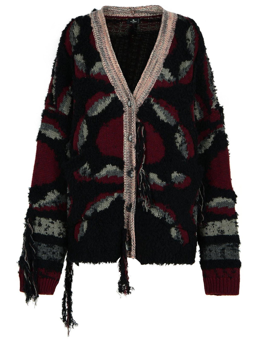 Etro Black Wool Cardigan Women