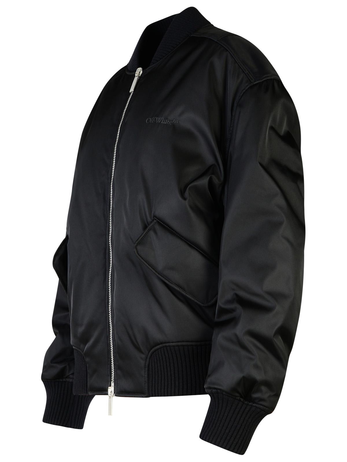 Off-White 'Ny' Black Polyamide Bomber Jacket Women