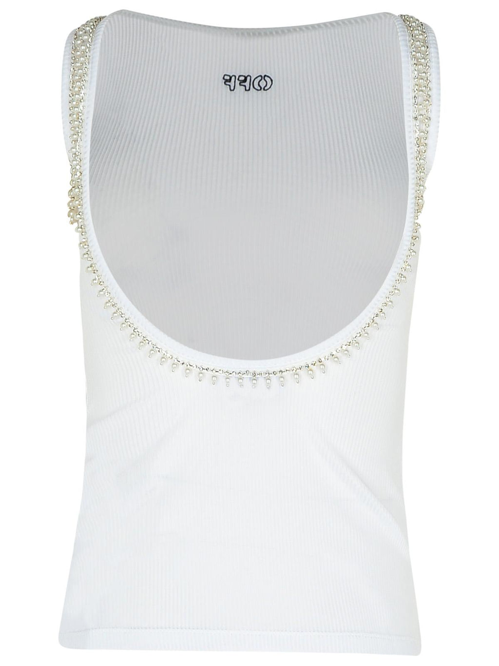 Off-White White Viscose Tank Top Women