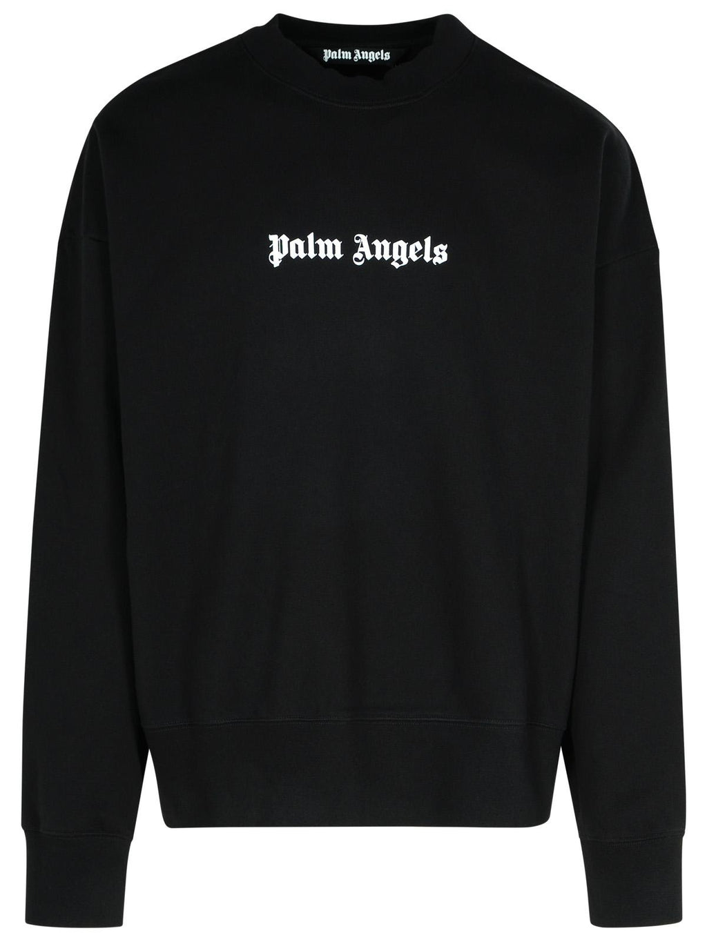 Palm Angels Black Cotton Sweatshirt Men