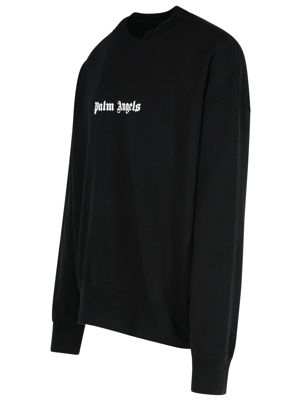 Palm Angels Black Cotton Sweatshirt Men