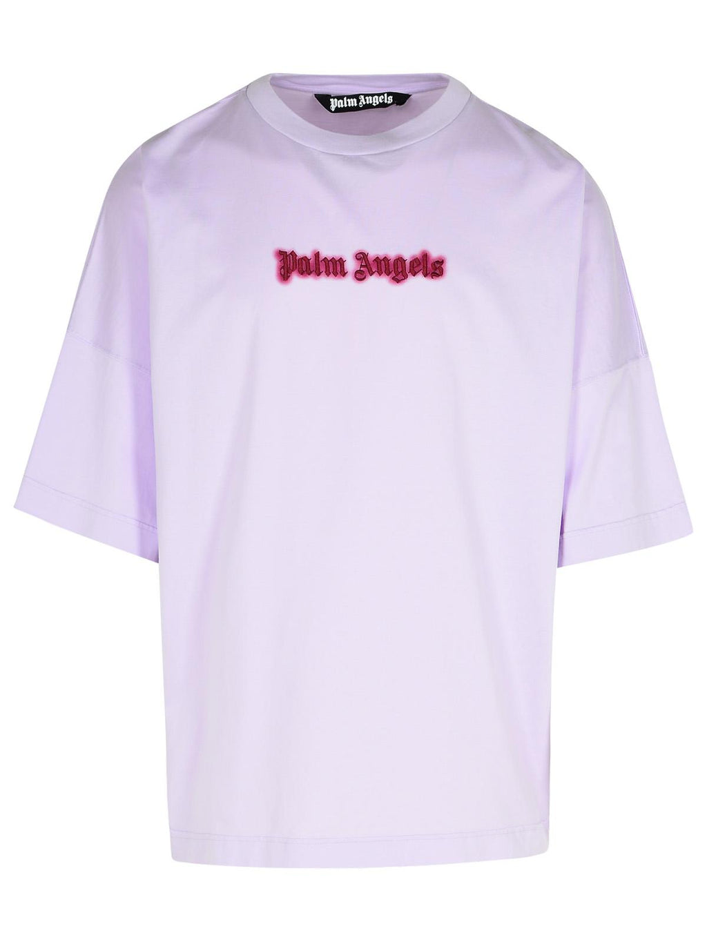 Palm Angels 'Neon' Lilac Cotton T-Shirt Men