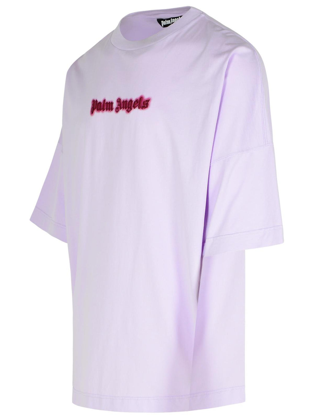 Palm Angels 'Neon' Lilac Cotton T-Shirt Men