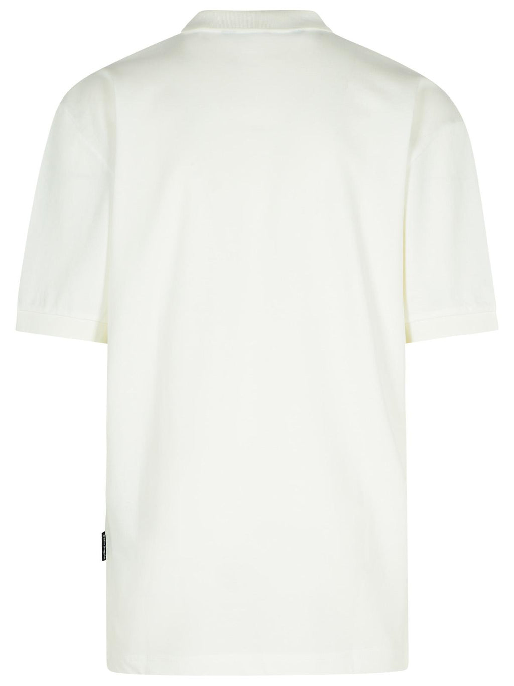Palm Angels 'College' White Cotton Polo Shirt Men