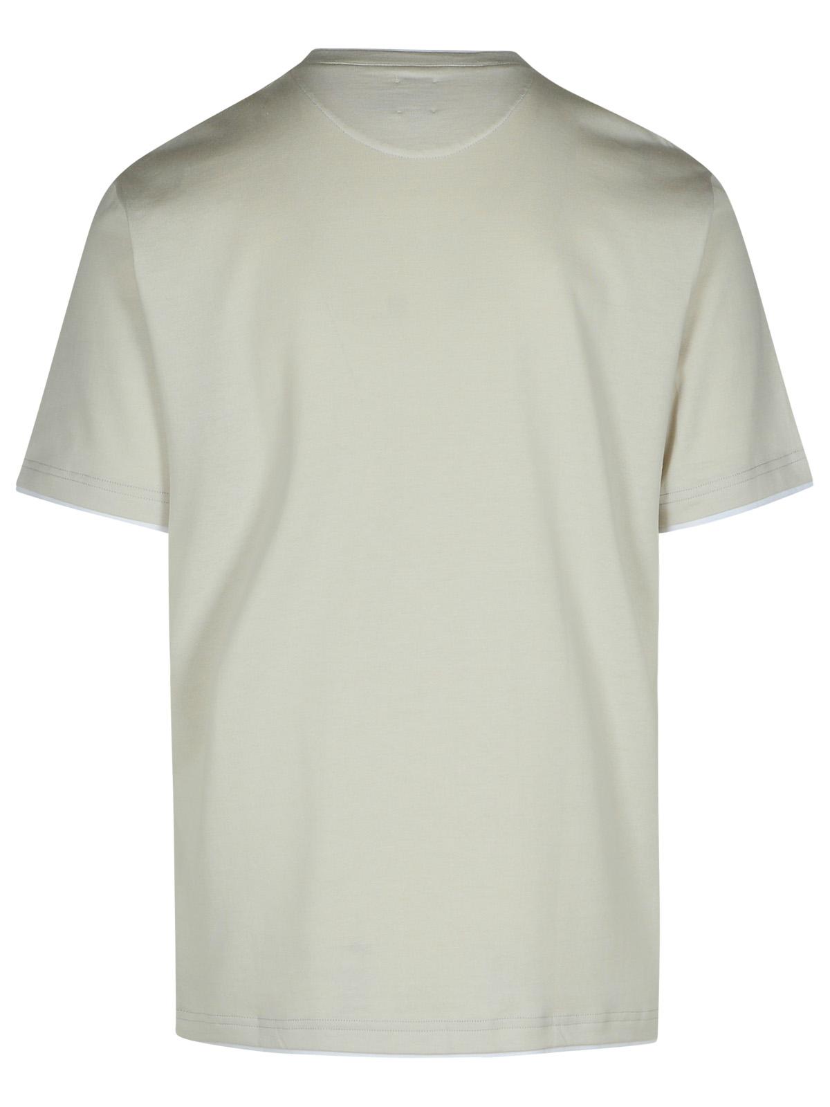 Eleventy Gray Cotton T-Shirt Men