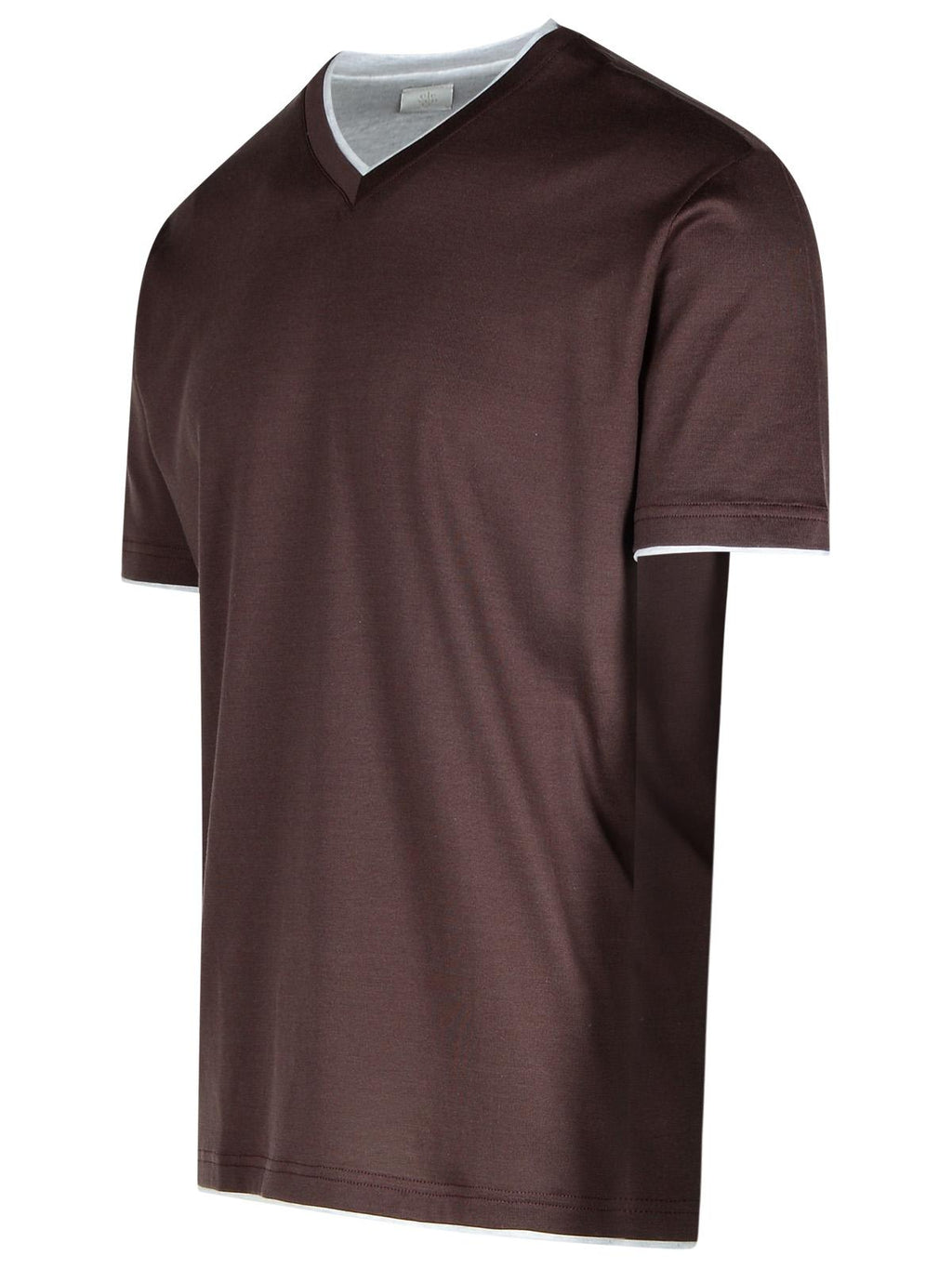 Eleventy Burgundy Cotton T-Shirt Men