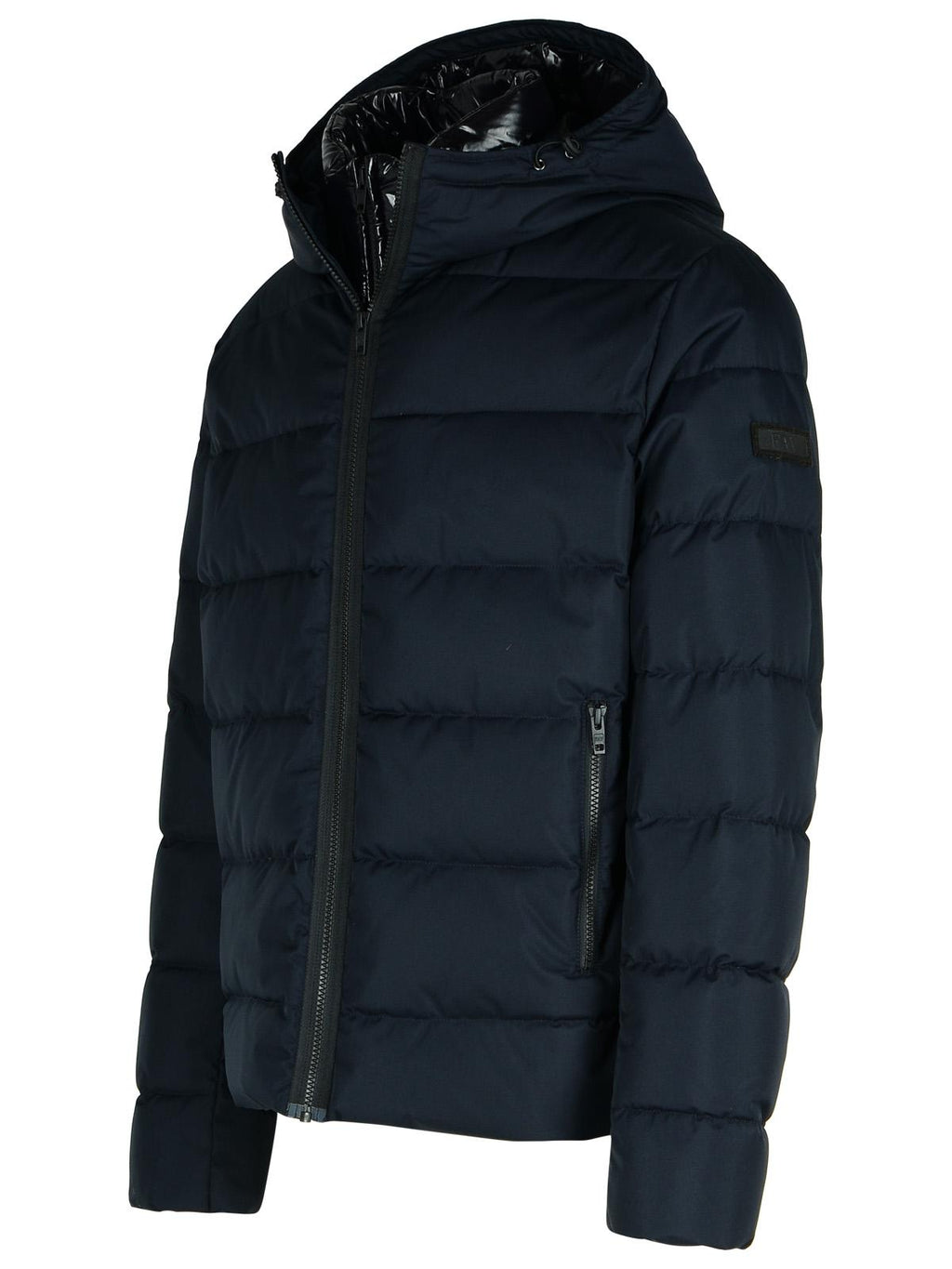 Fay Blue Polyester Down Jacket Men