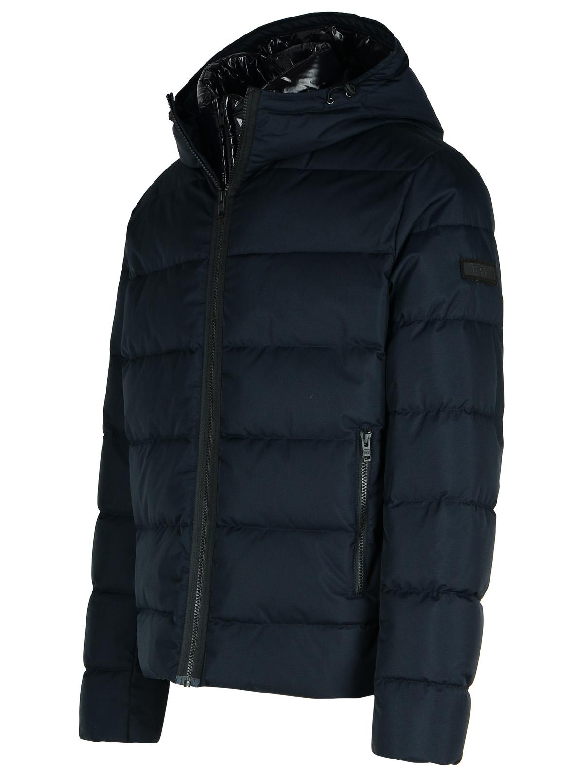 Fay Blue Polyester Down Jacket Men