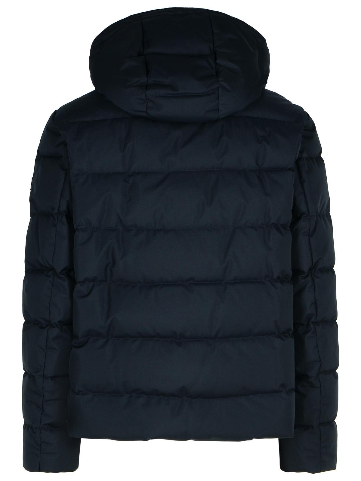 Fay Blue Polyester Down Jacket Men