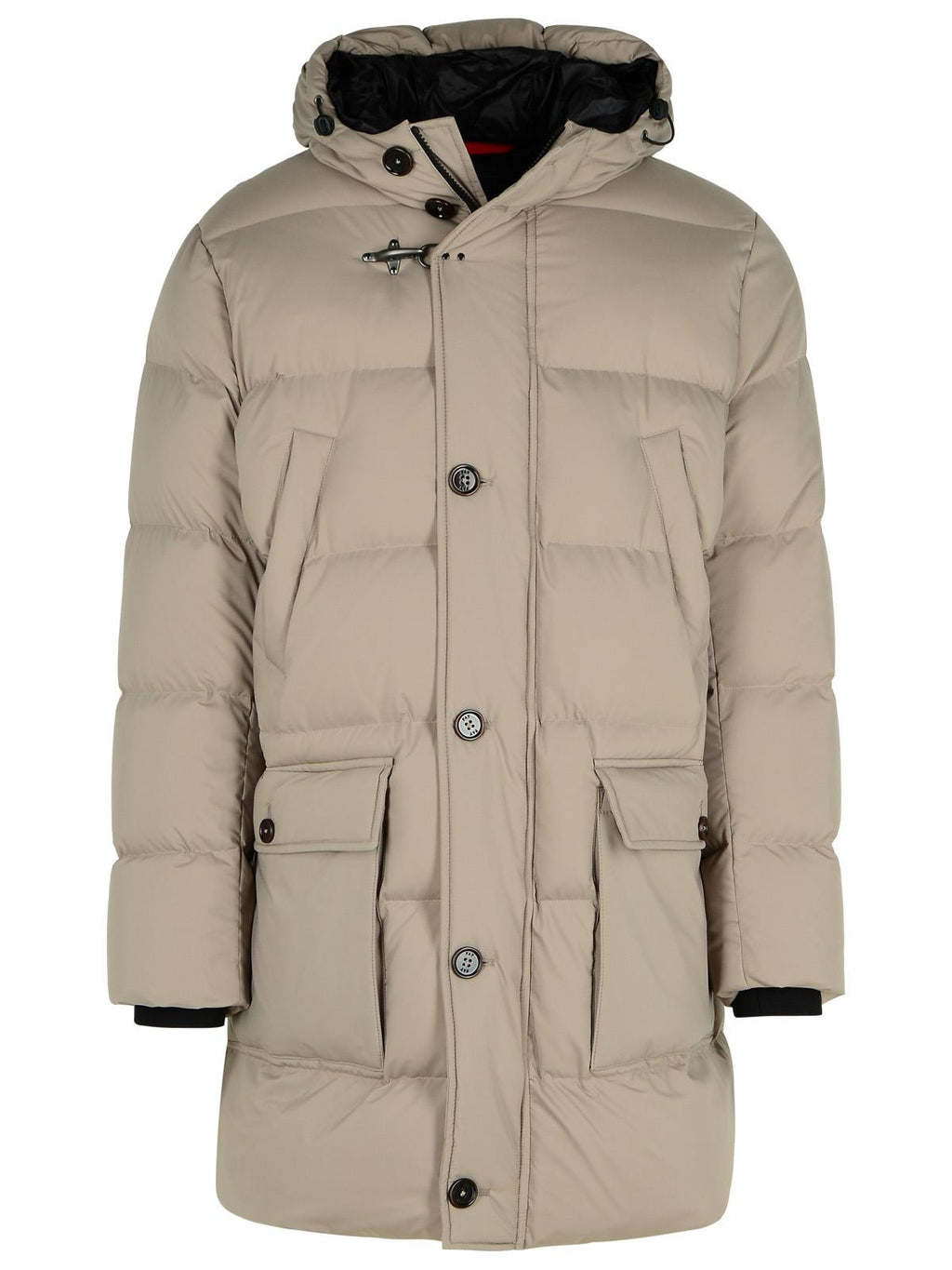 Fay Beige Polyester Down Jacket Men