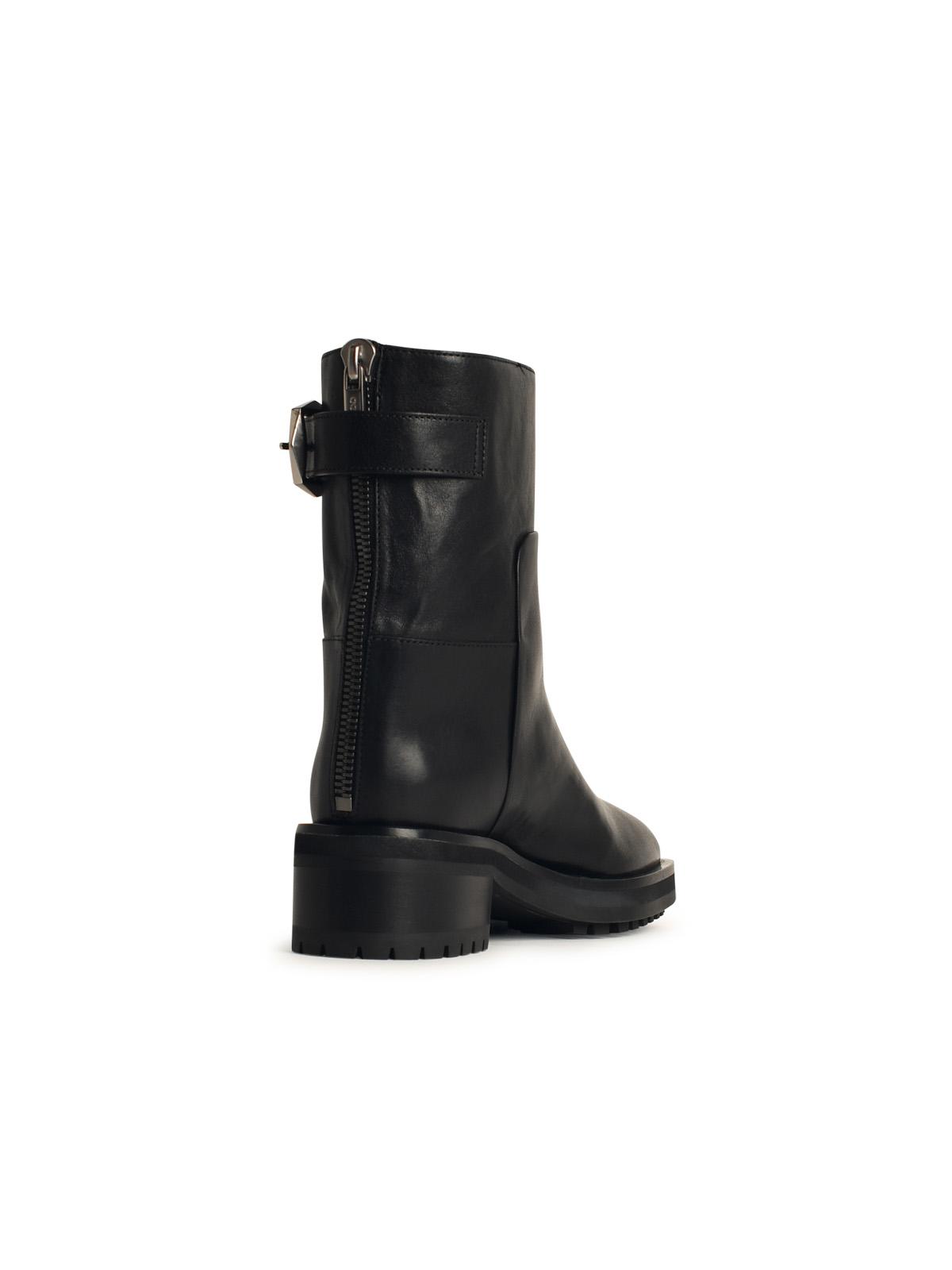 Jimmy Choo 'Brooklyn' Black Leather Ankle Boots Women