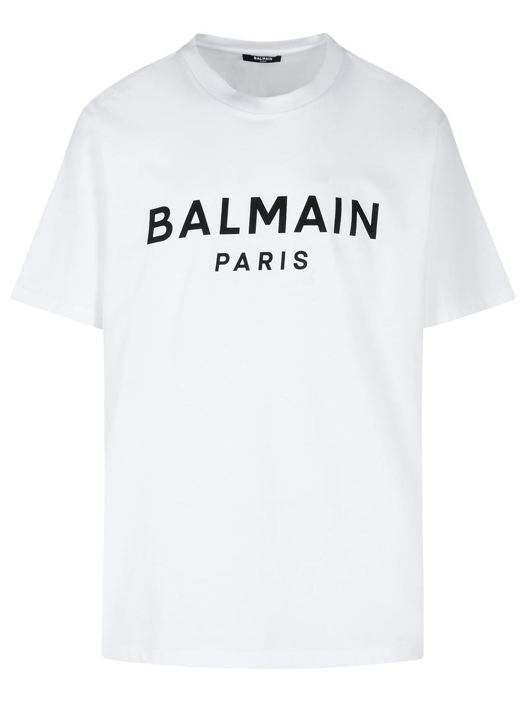 Balmain White Cotton T-Shirt Men