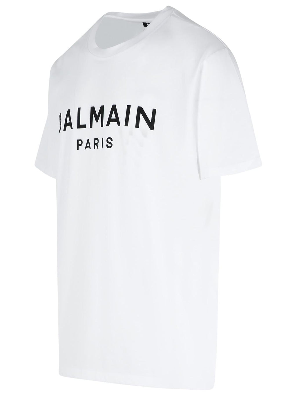 Balmain White Cotton T-Shirt Men