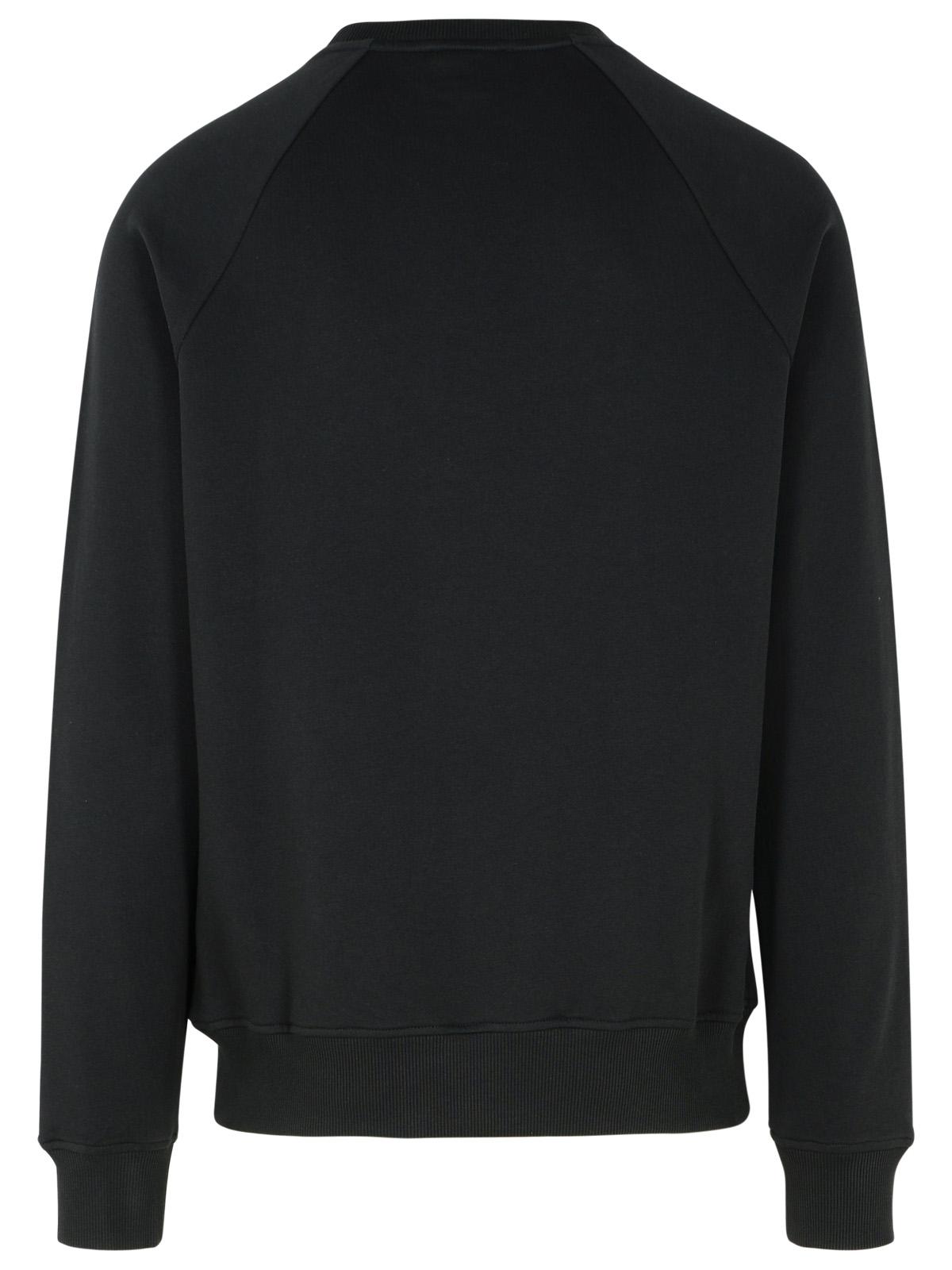 Balmain Black Cotton Sweatshirt Men