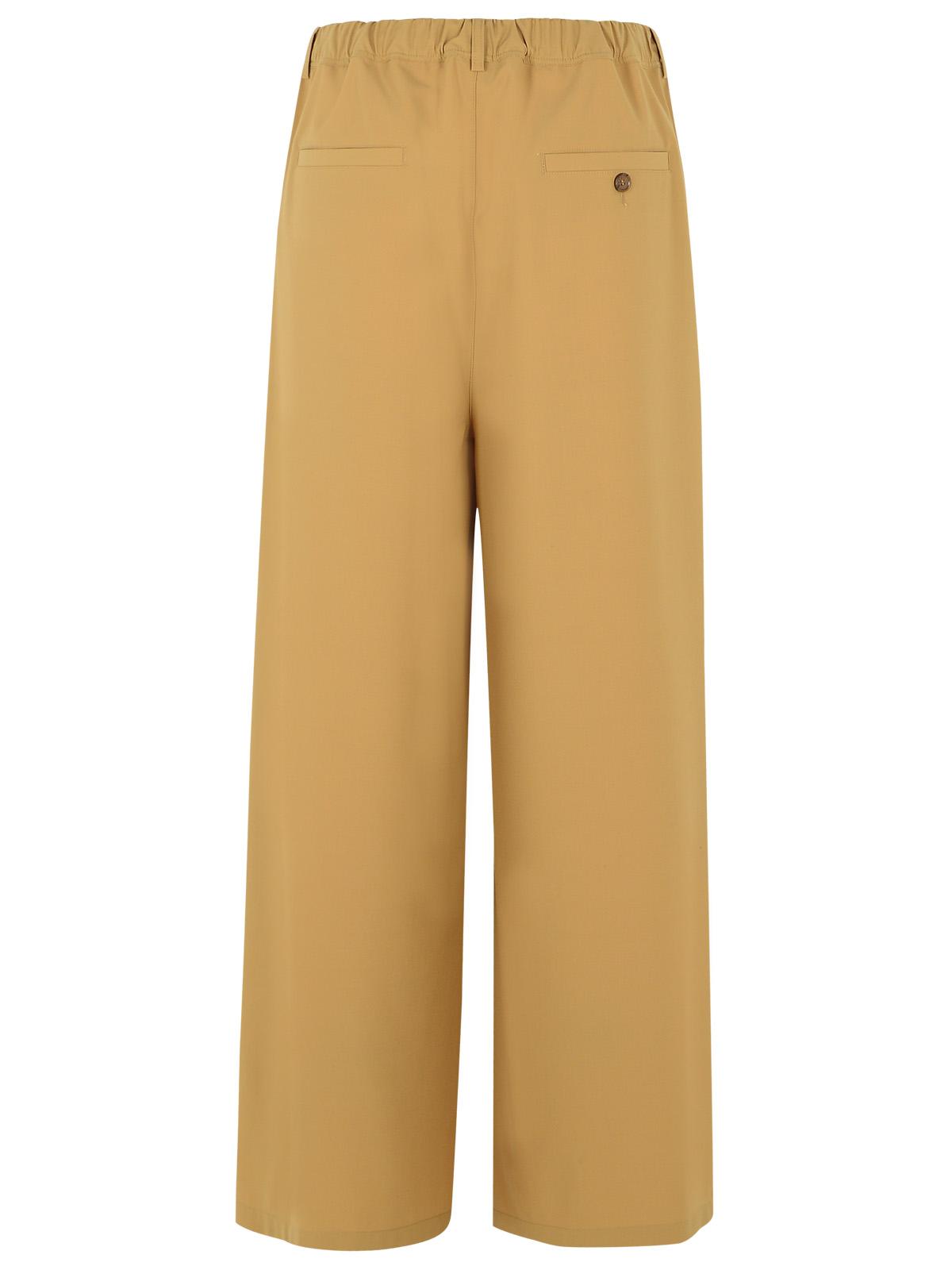 Marni Beige Virgin Wool Blend Trousers Men