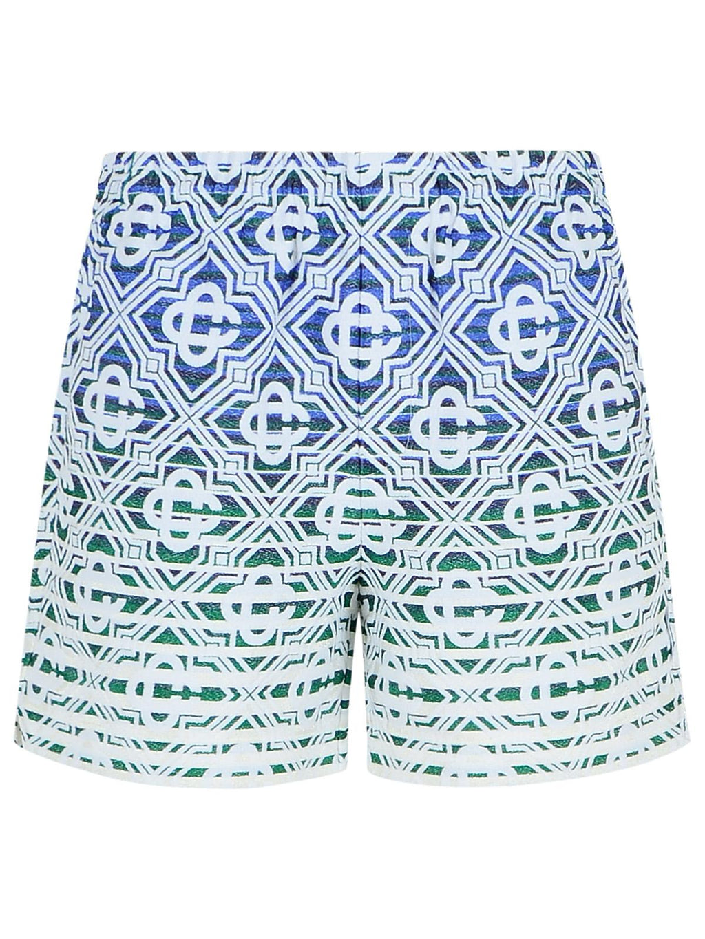 Casablanca 'Stripe' Bermuda Shorts In Multicolor Cotton Blend Men