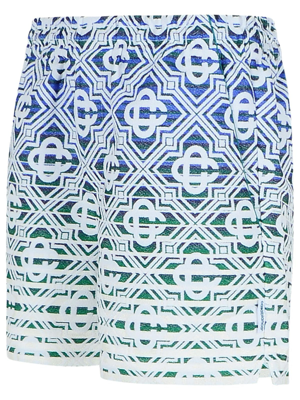 Casablanca 'Stripe' Bermuda Shorts In Multicolor Cotton Blend Men