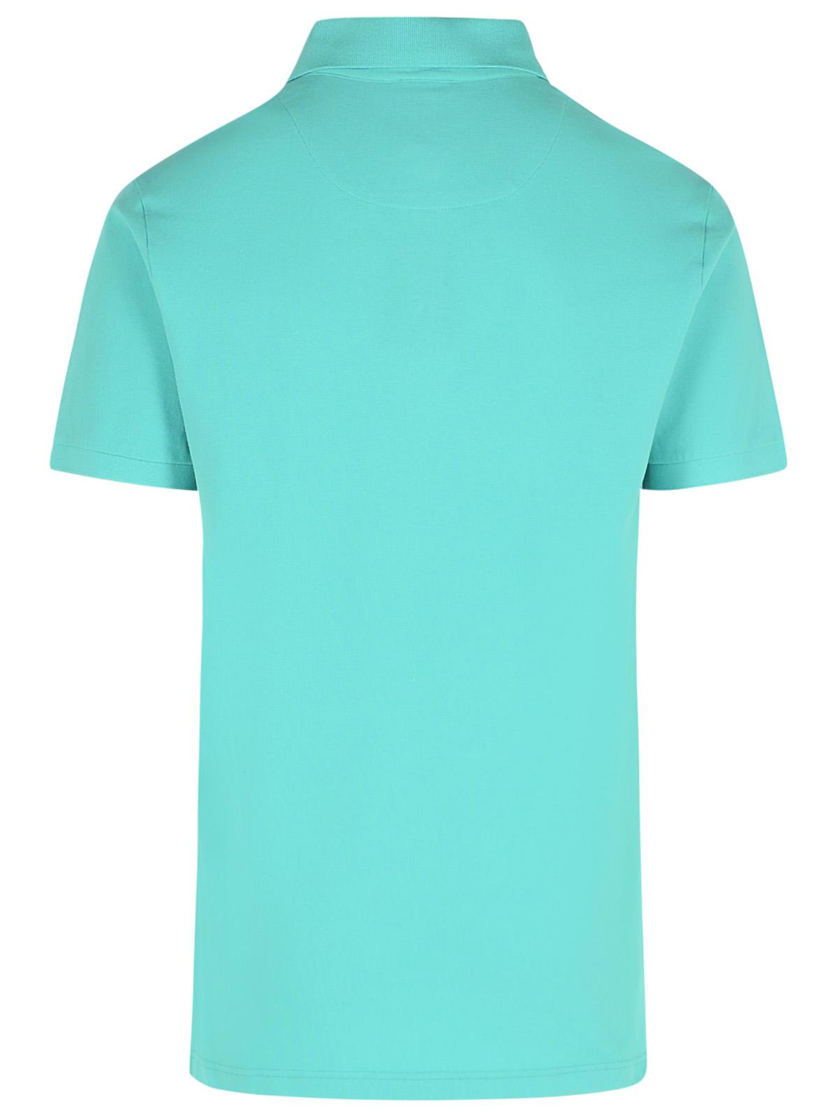 Etro 'Roma' Polo Shirt In Light Blue Cotton Men