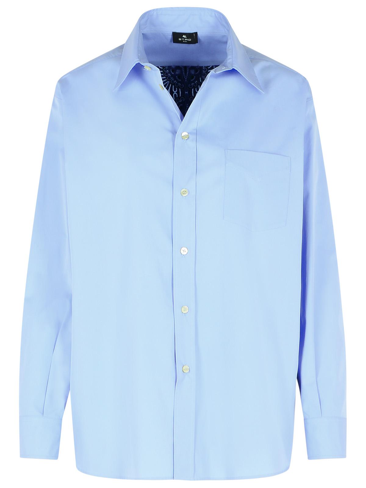 Etro Blue Cotton Shirt Women