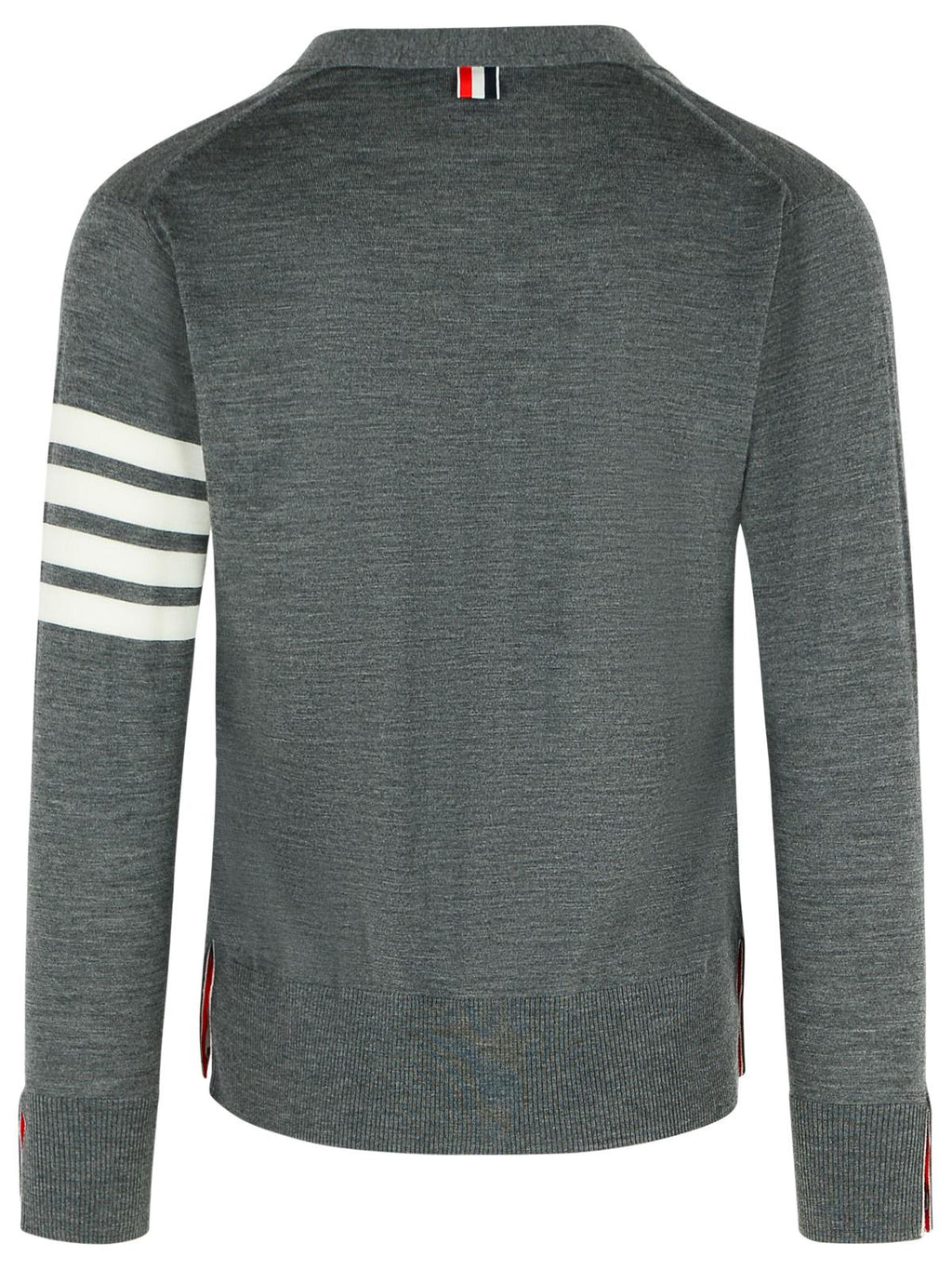 Thom Browne '4-Bar' Grey Virgin Wool Cardigan Men