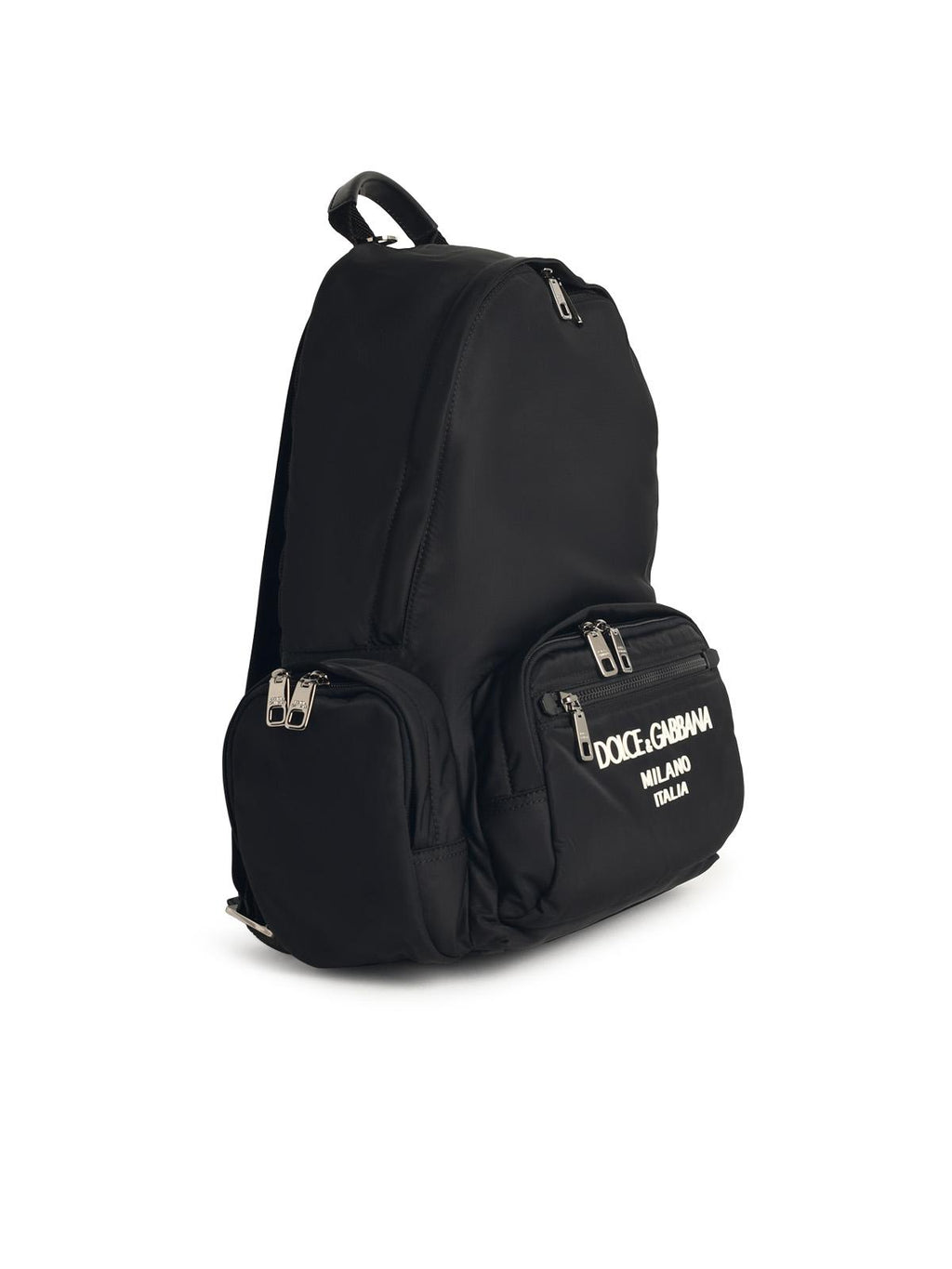 Dolce & Gabbana Black Nylon Blend Backpack Men