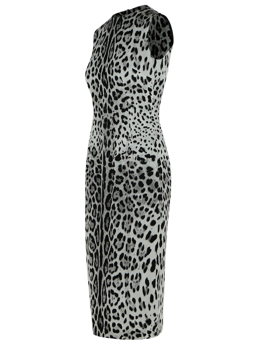 Dolce & Gabbana 'Animalier' Black Silk Dress Women