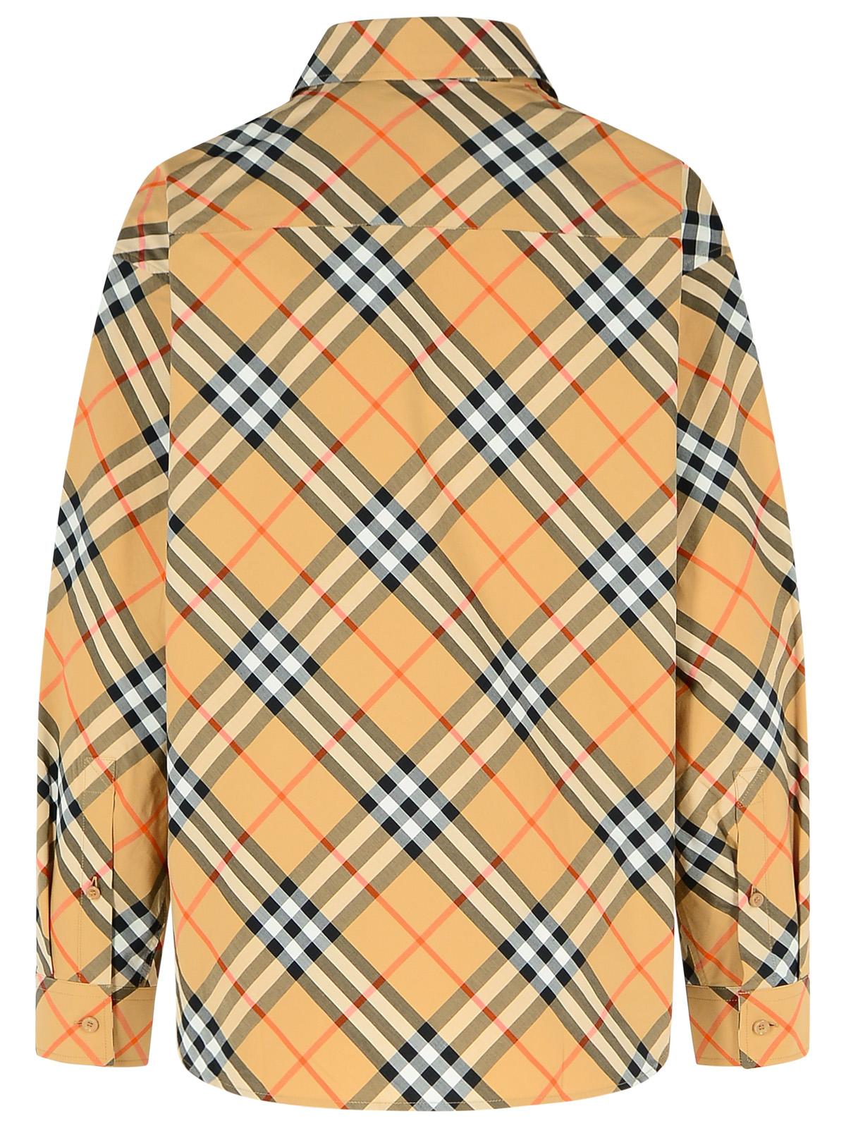 Burberry 'Check' Beige Cotton Shirt Women