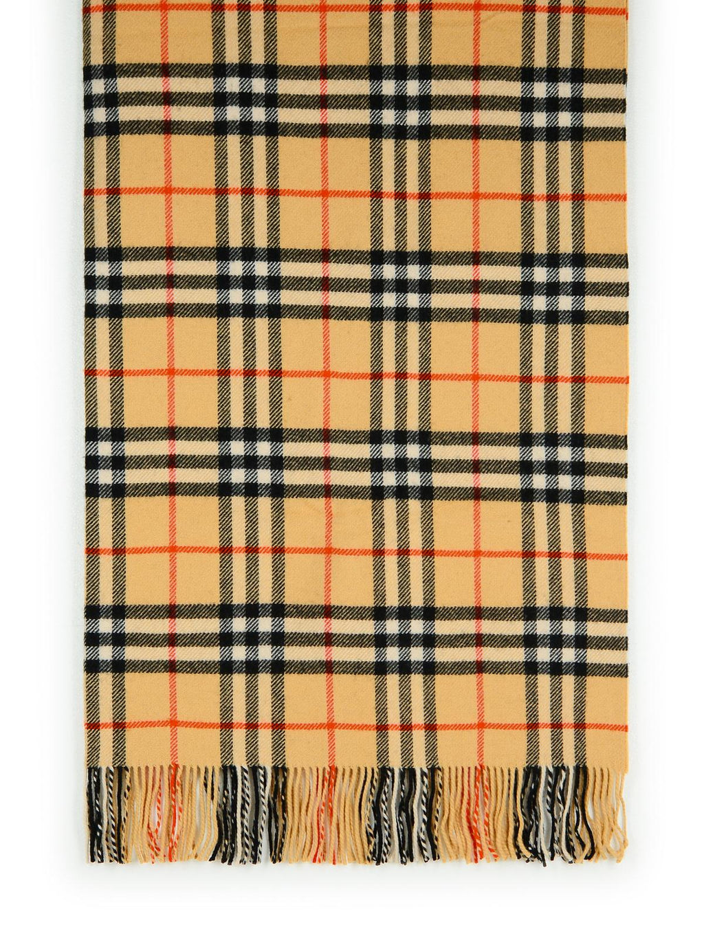 Burberry 'Check' Beige Cashmere Blend Blanket Men