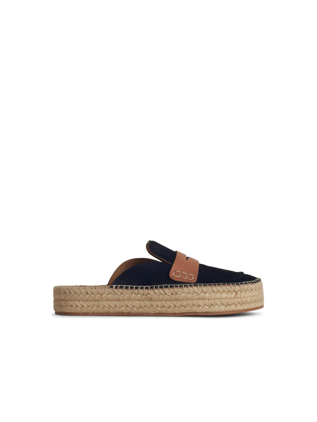 Jw Anderson 'Espadrillas' Navy Suede Slippers Men