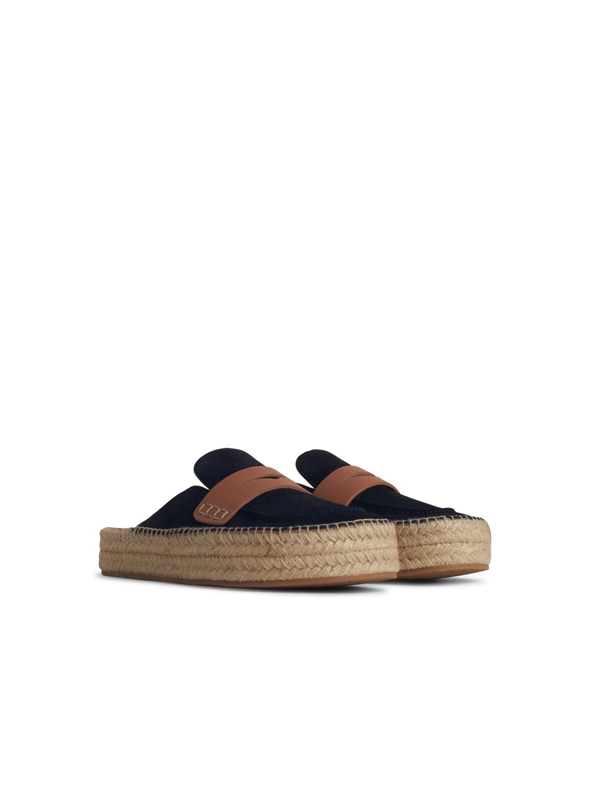 Jw Anderson 'Espadrillas' Navy Suede Slippers Men