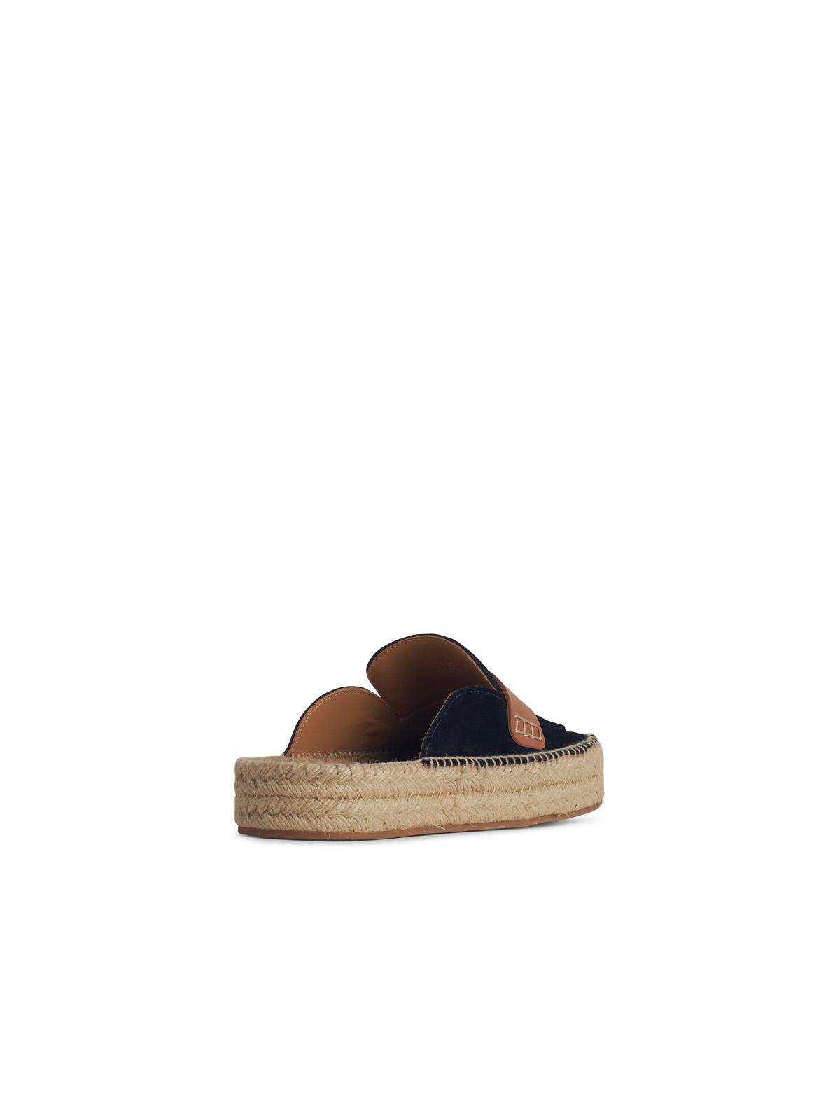 Jw Anderson 'Espadrillas' Navy Suede Slippers Men