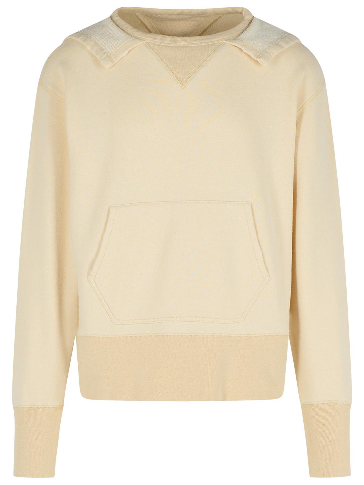 Maison Margiela 'Pilling' Cream Cotton Sweater Men