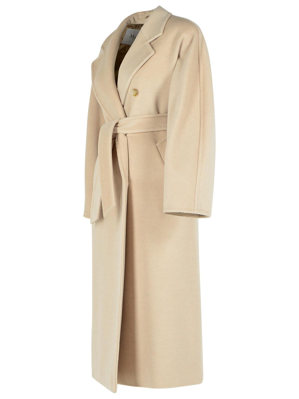 Max Mara 'Ticino' Beige Virgin Wool Blend Coat Women