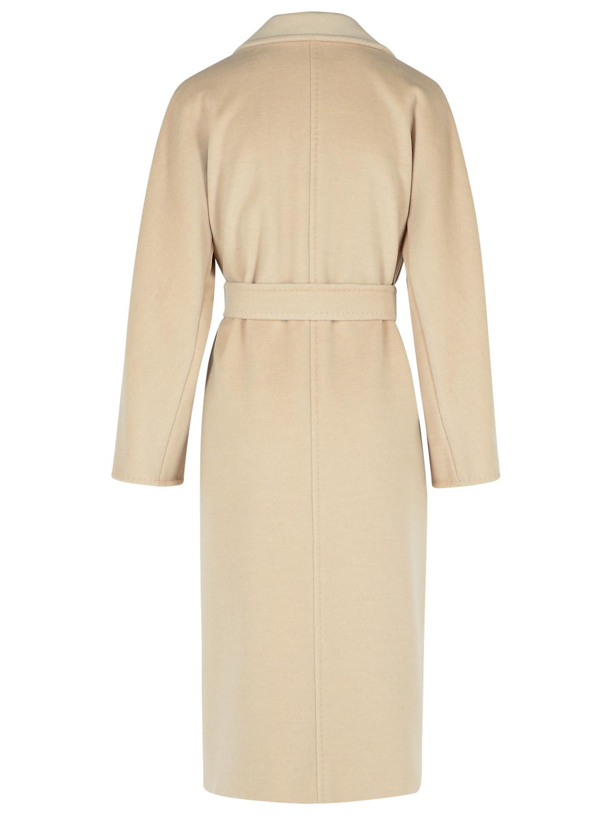 Max Mara 'Ticino' Beige Virgin Wool Blend Coat Women