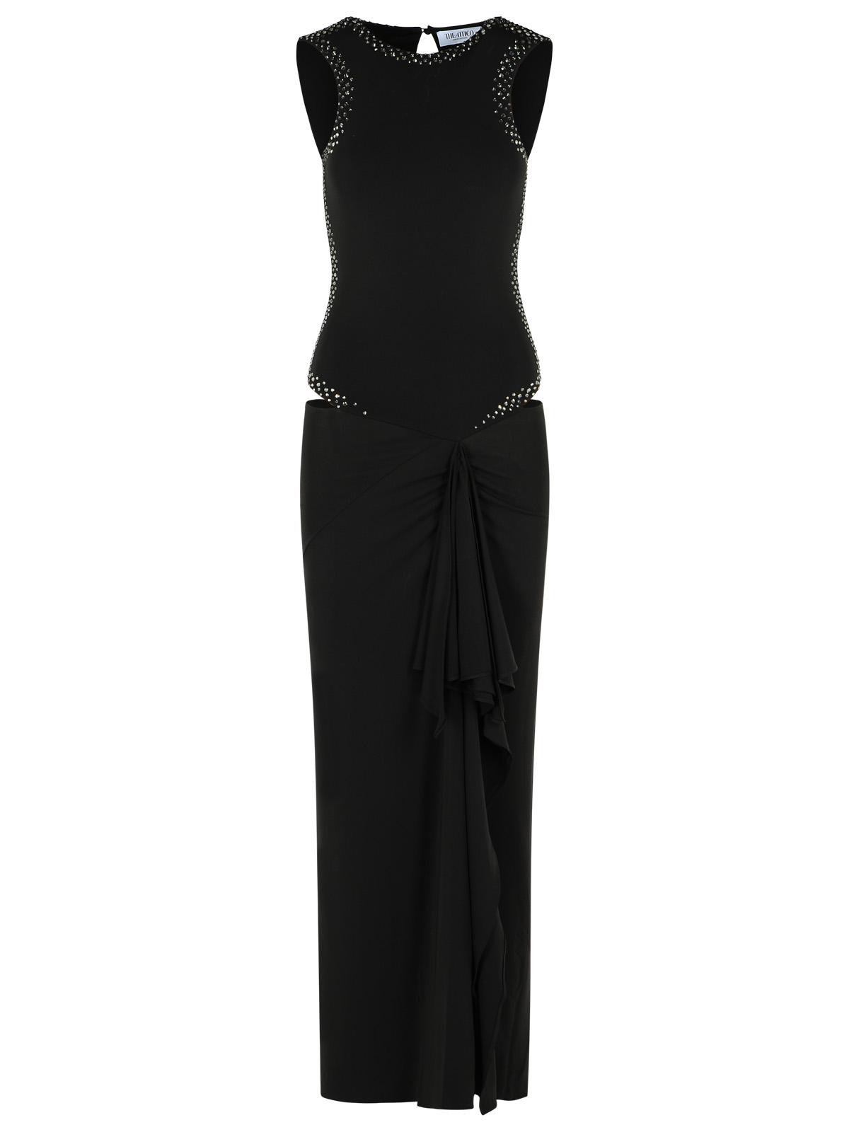 The Attico Dress In Black Acetate Blend Women