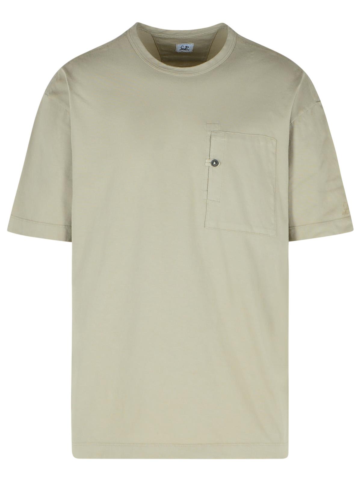 C.P. Company Beige Cotton T-Shirt Men
