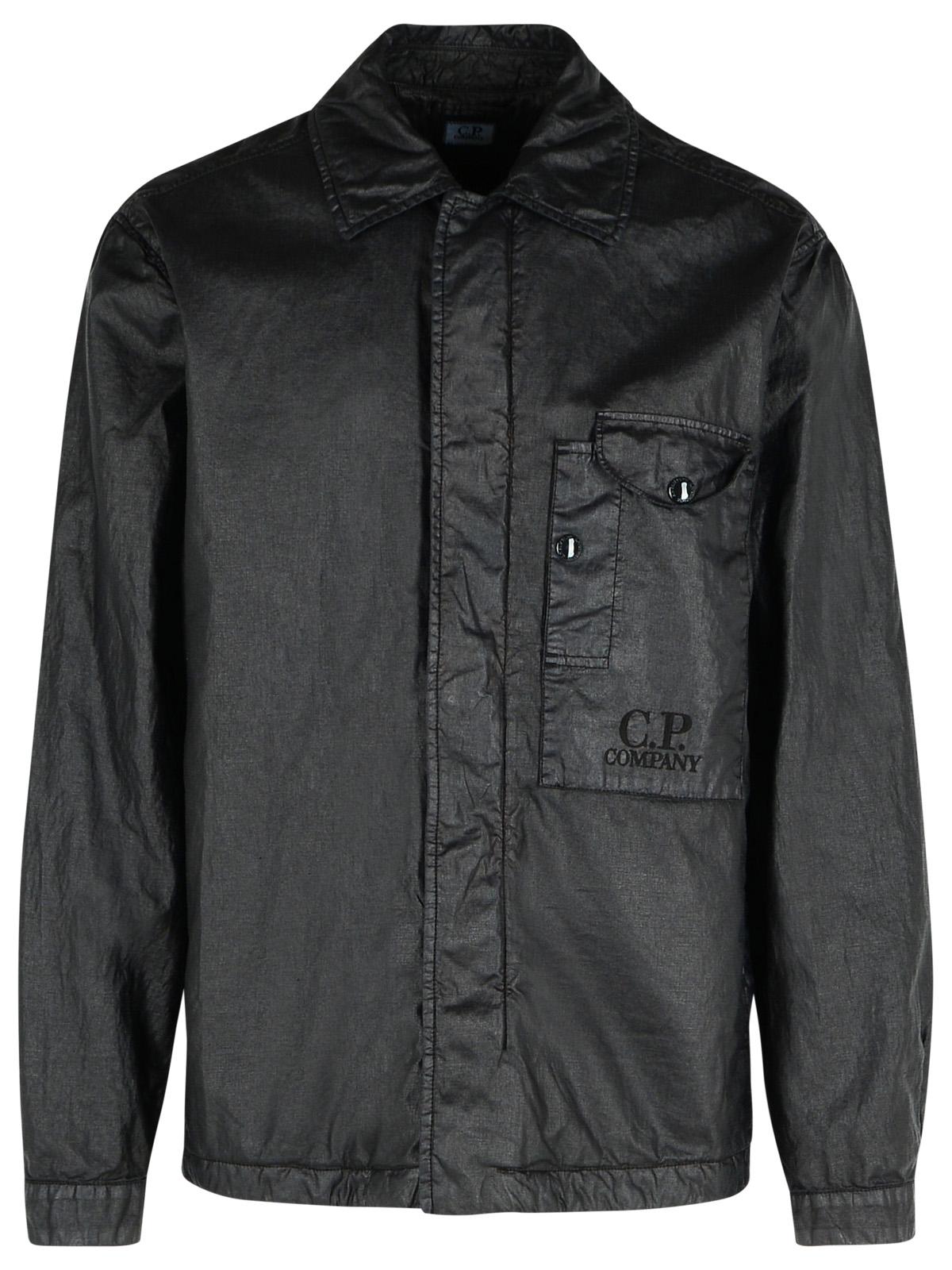 C.P. Company Black Linen Shirt Men