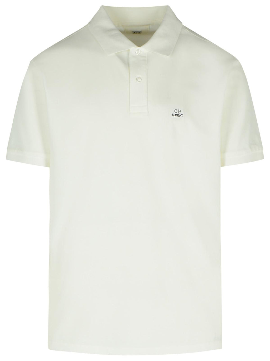 C.P. Company White Cotton Polo Shirt Men