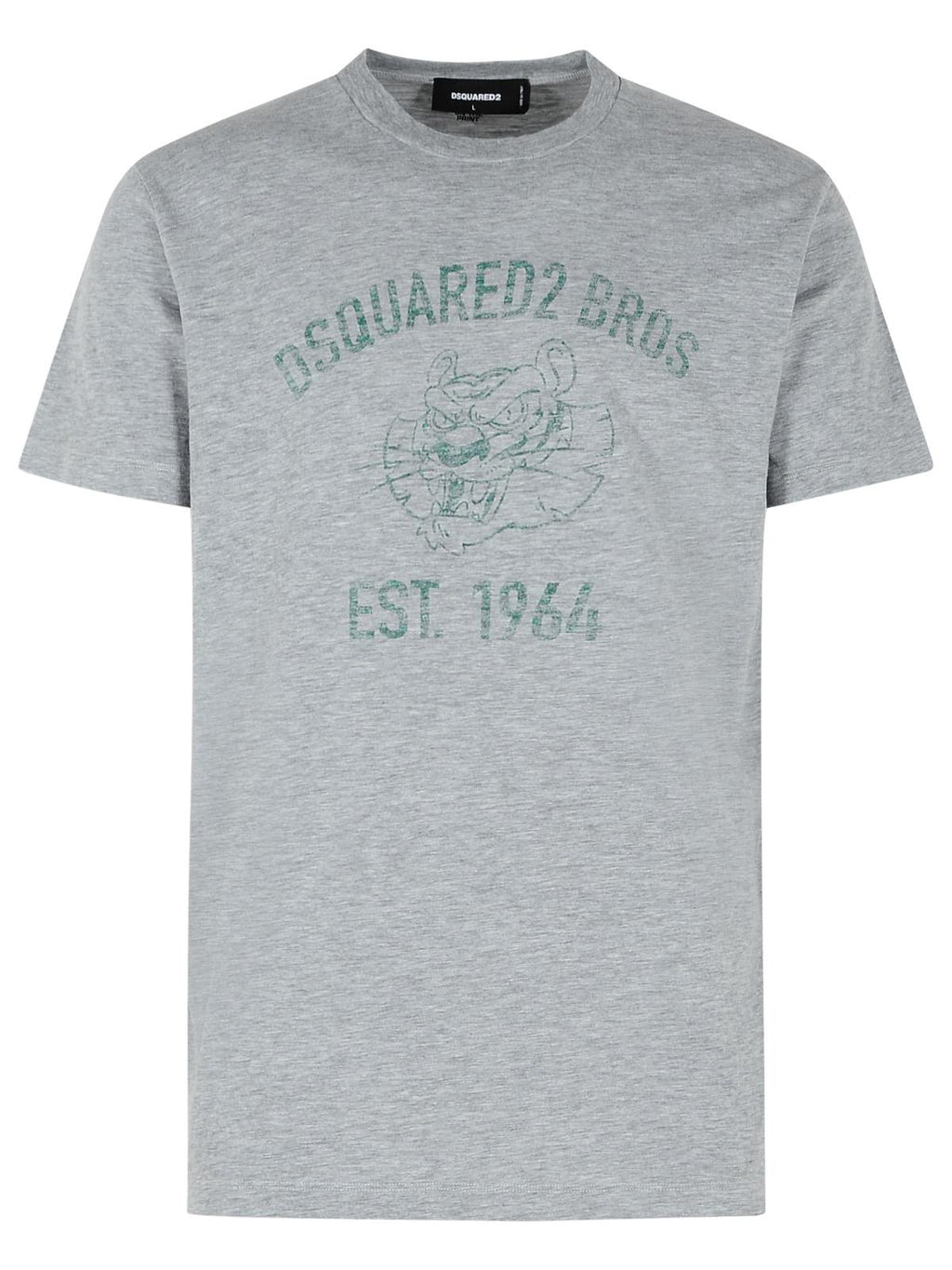 Dsquared2 Gray Cotton T-Shirt Men