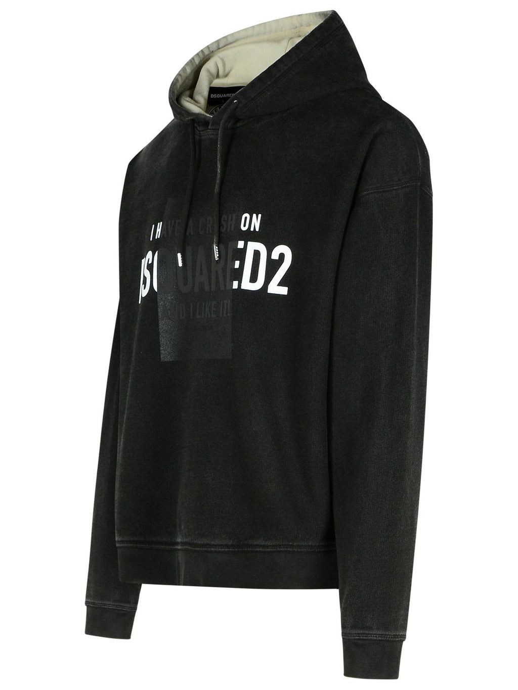 Dsquared2 Black Cotton Sweatshirt Men