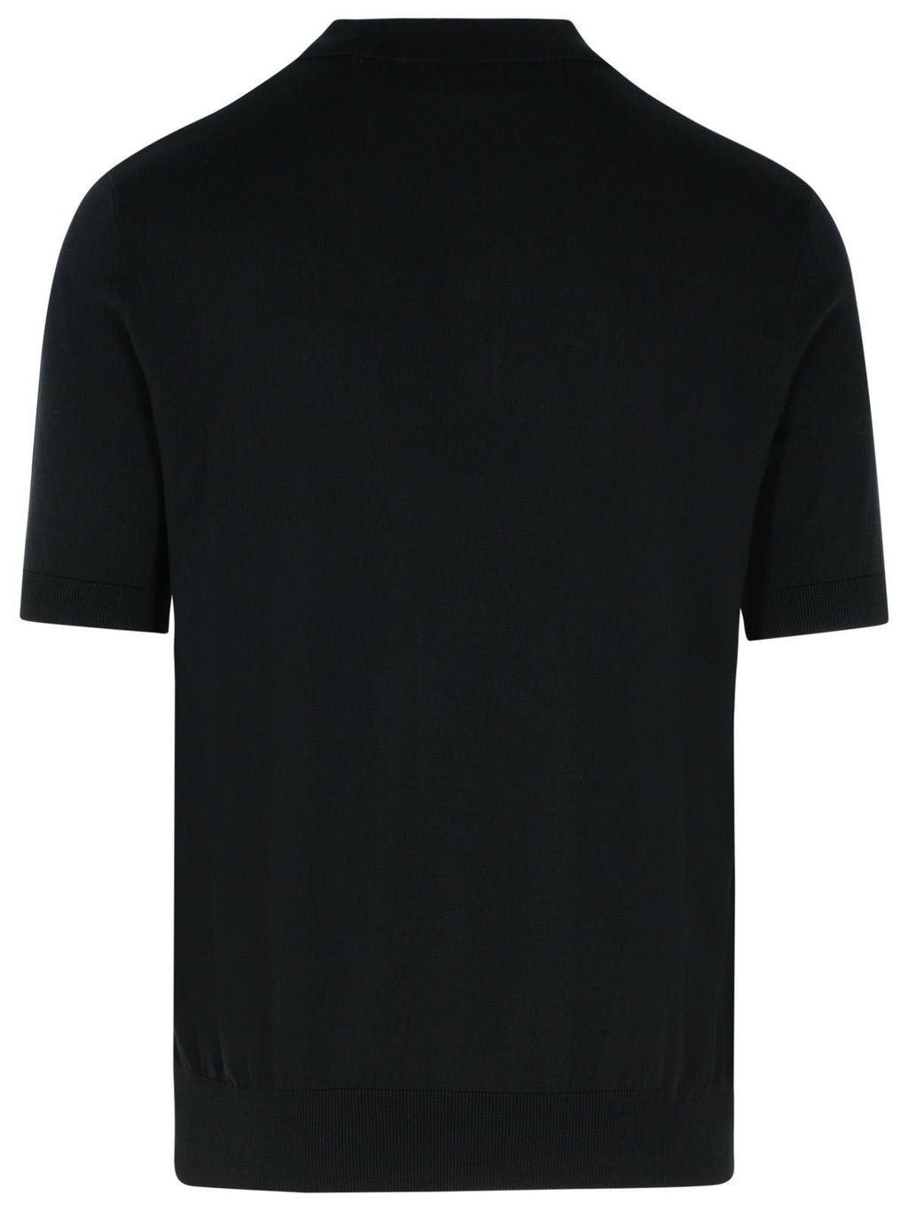 Dsquared2 Black Cotton Polo Shirt Men