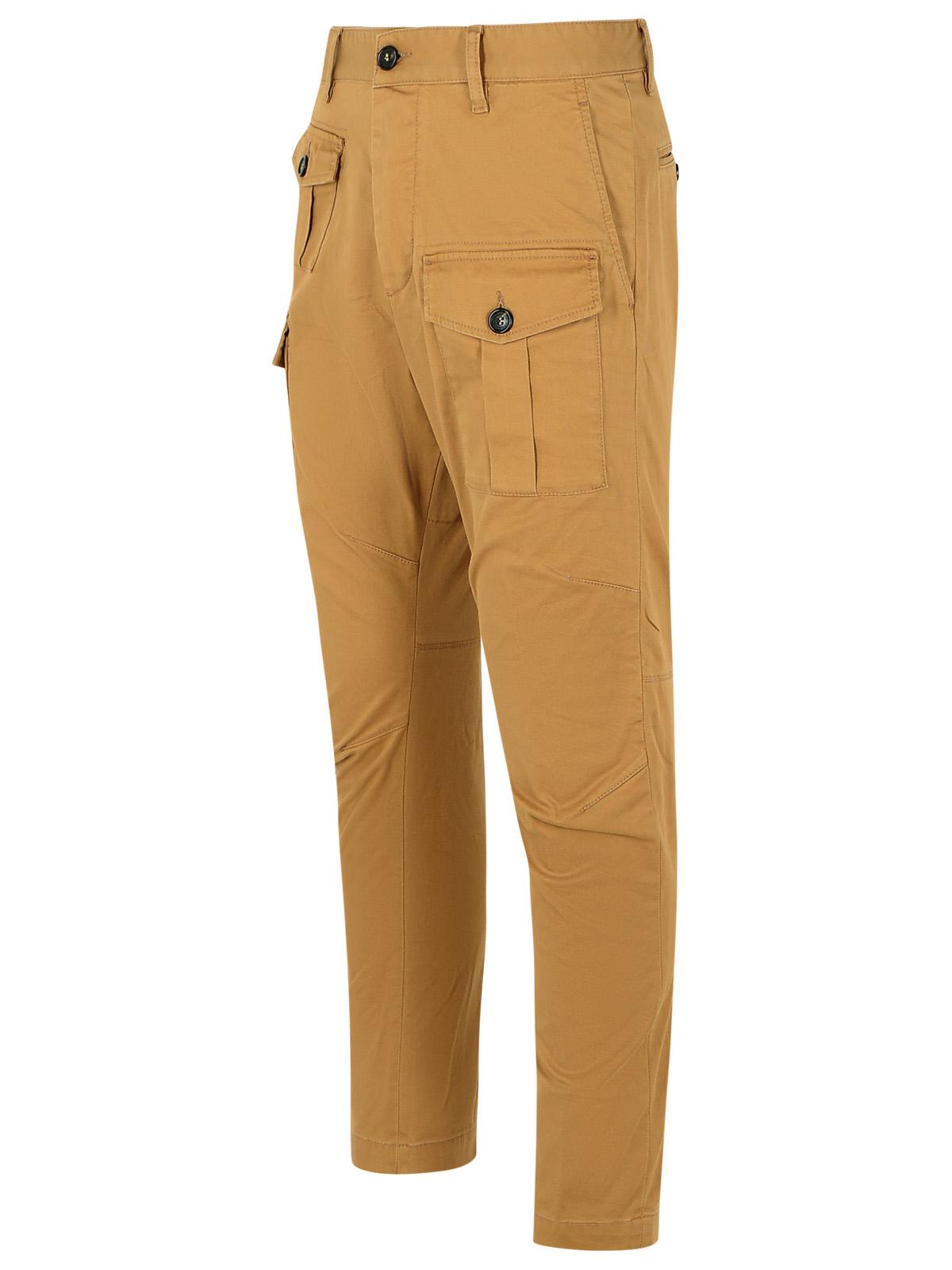 Dsquared2 'Sexy' Beige Cotton Cargo Pants Men