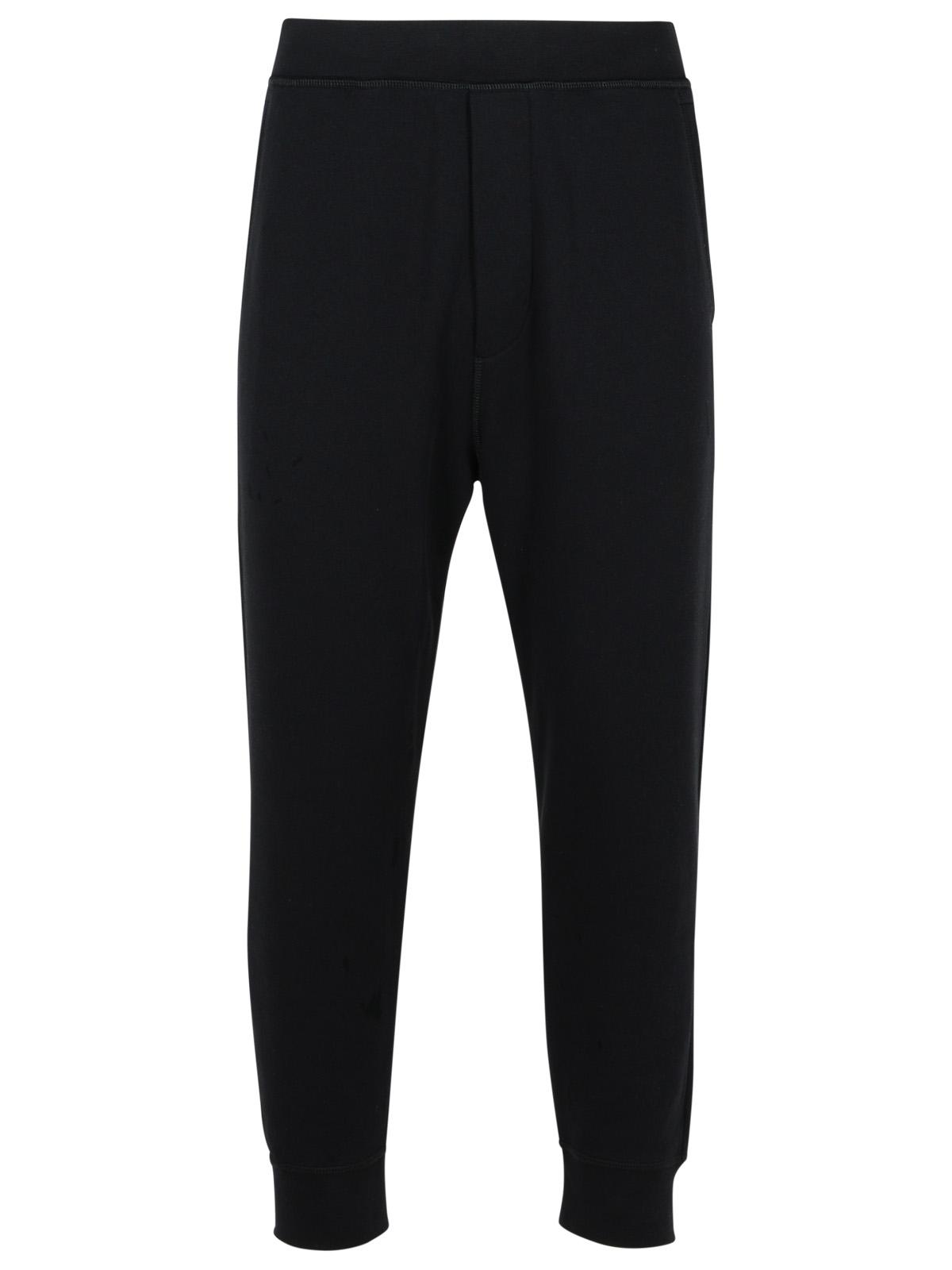 Dsquared2 Relaxed' Black Cotton Pants Men