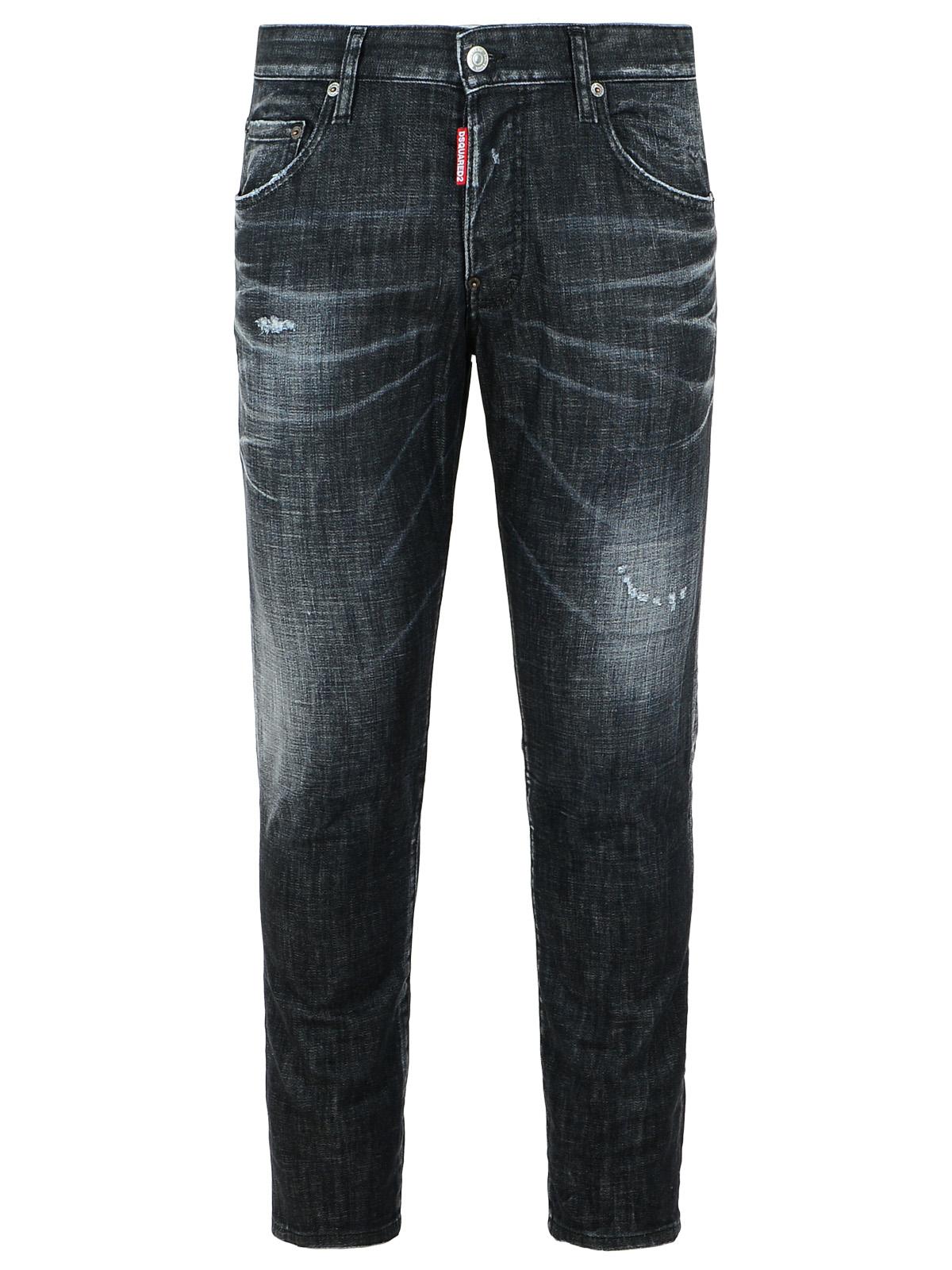 Dsquared2 'Skater Washed' Black Cotton Jeans Men