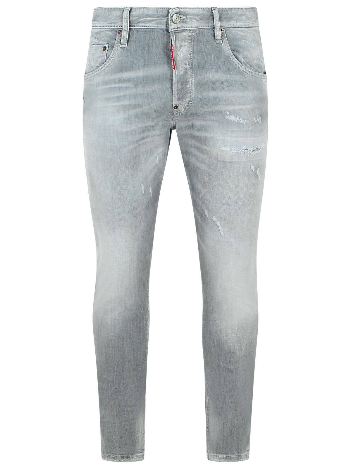 Dsquared2 'Skater' Light Grey Cotton Jeans Men
