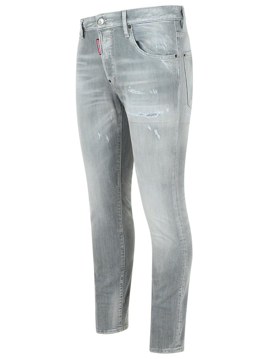 Dsquared2 'Skater' Light Grey Cotton Jeans Men