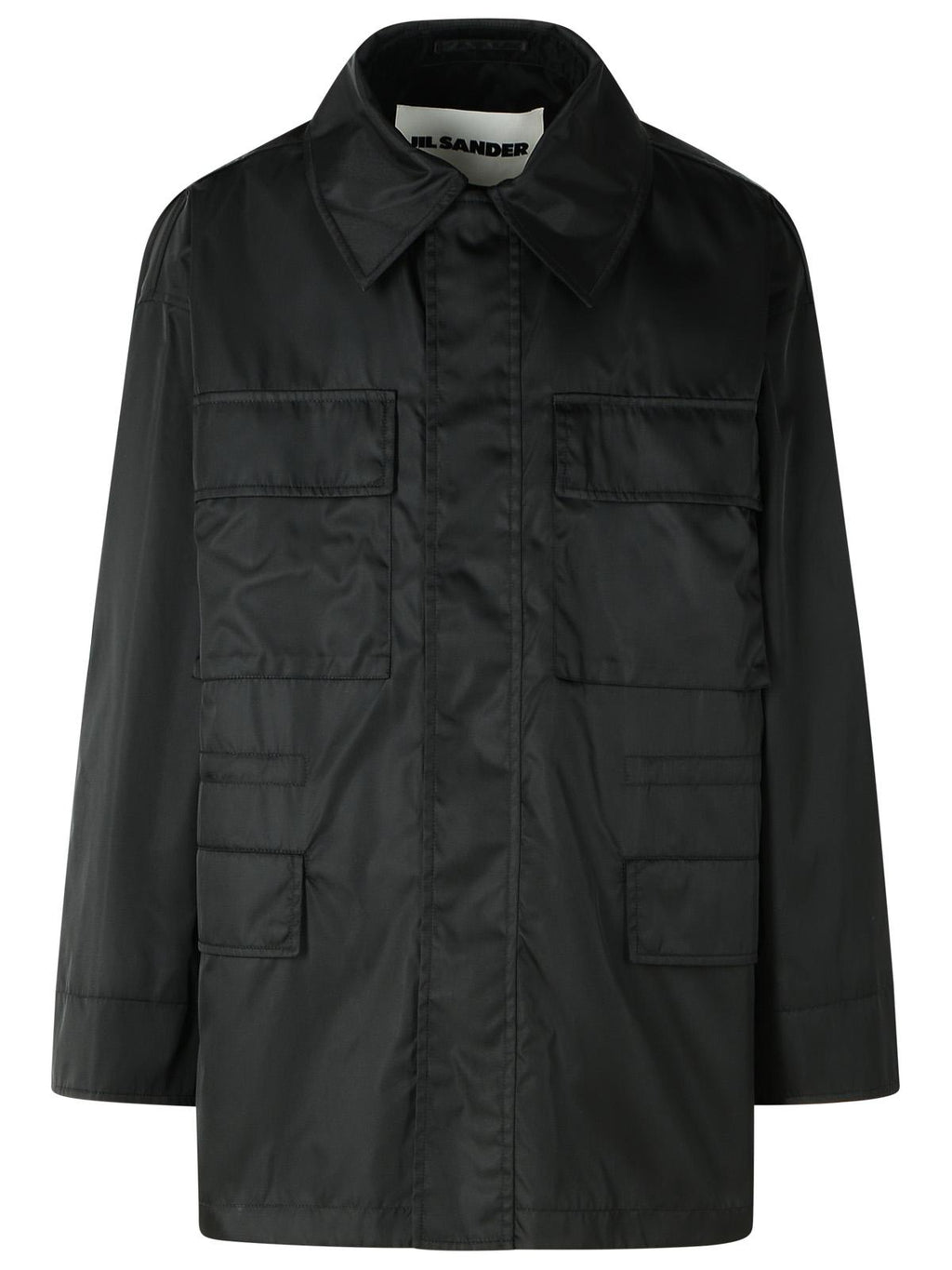 Jil Sander Black Polyamide Jacket Men