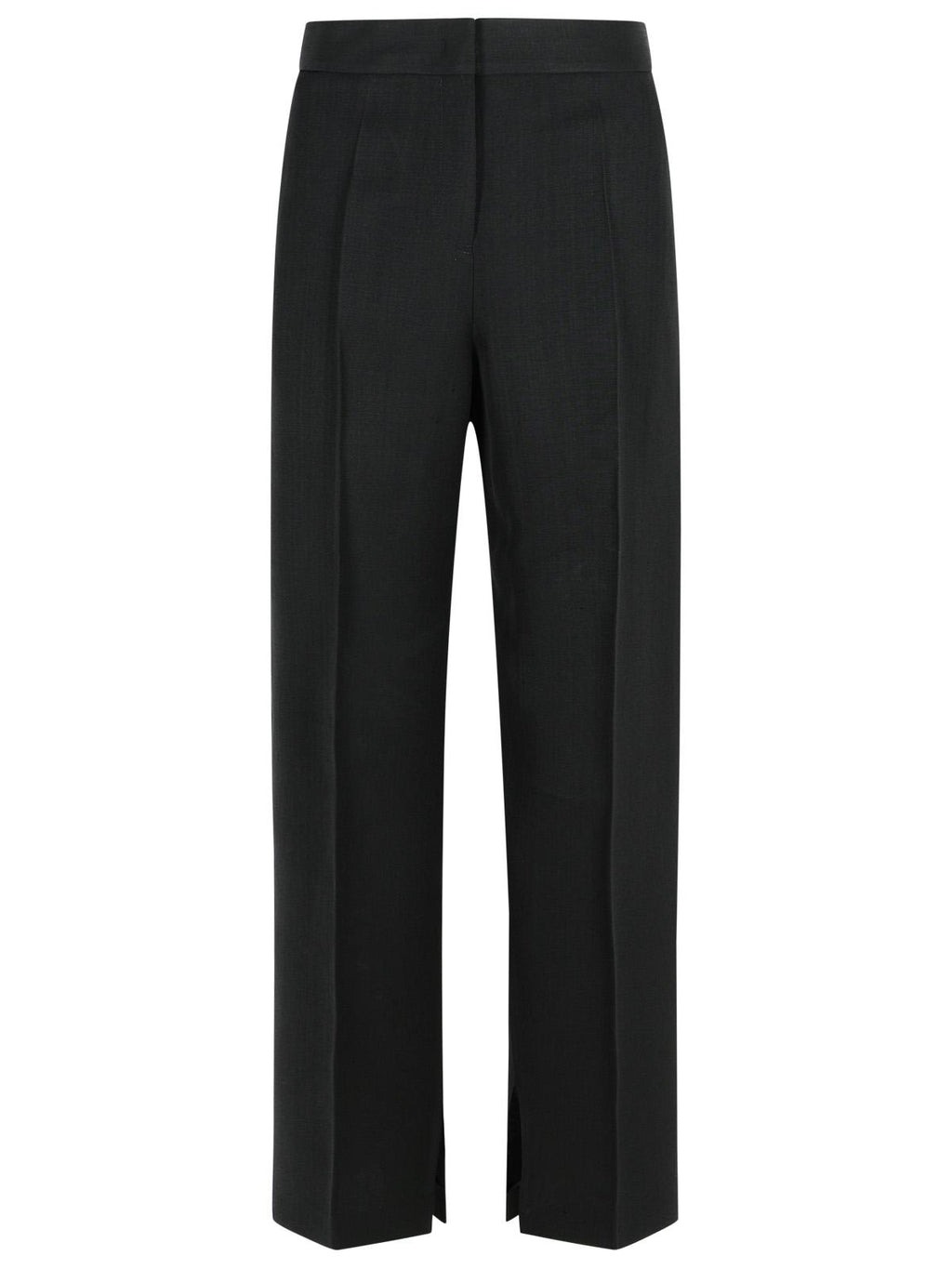 Jil Sander Black Viscose Blend Trousers Women