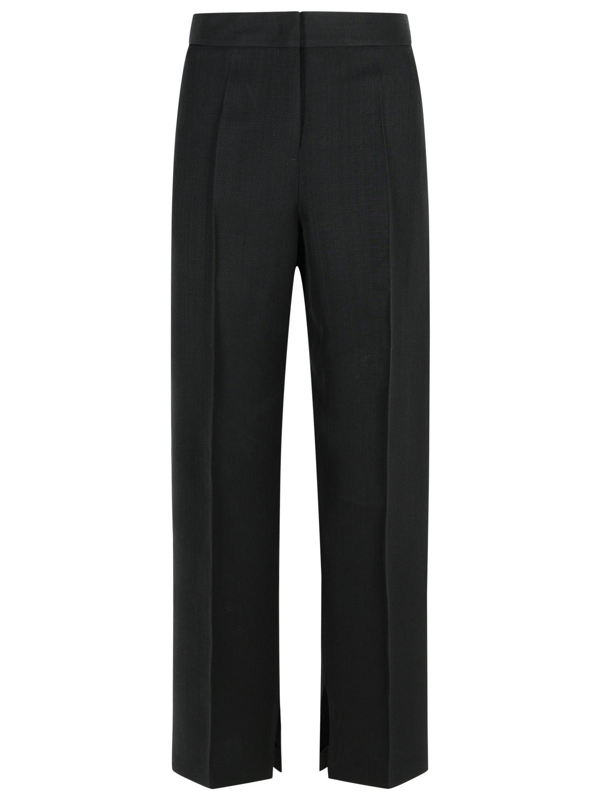Jil Sander Black Viscose Blend Trousers Women