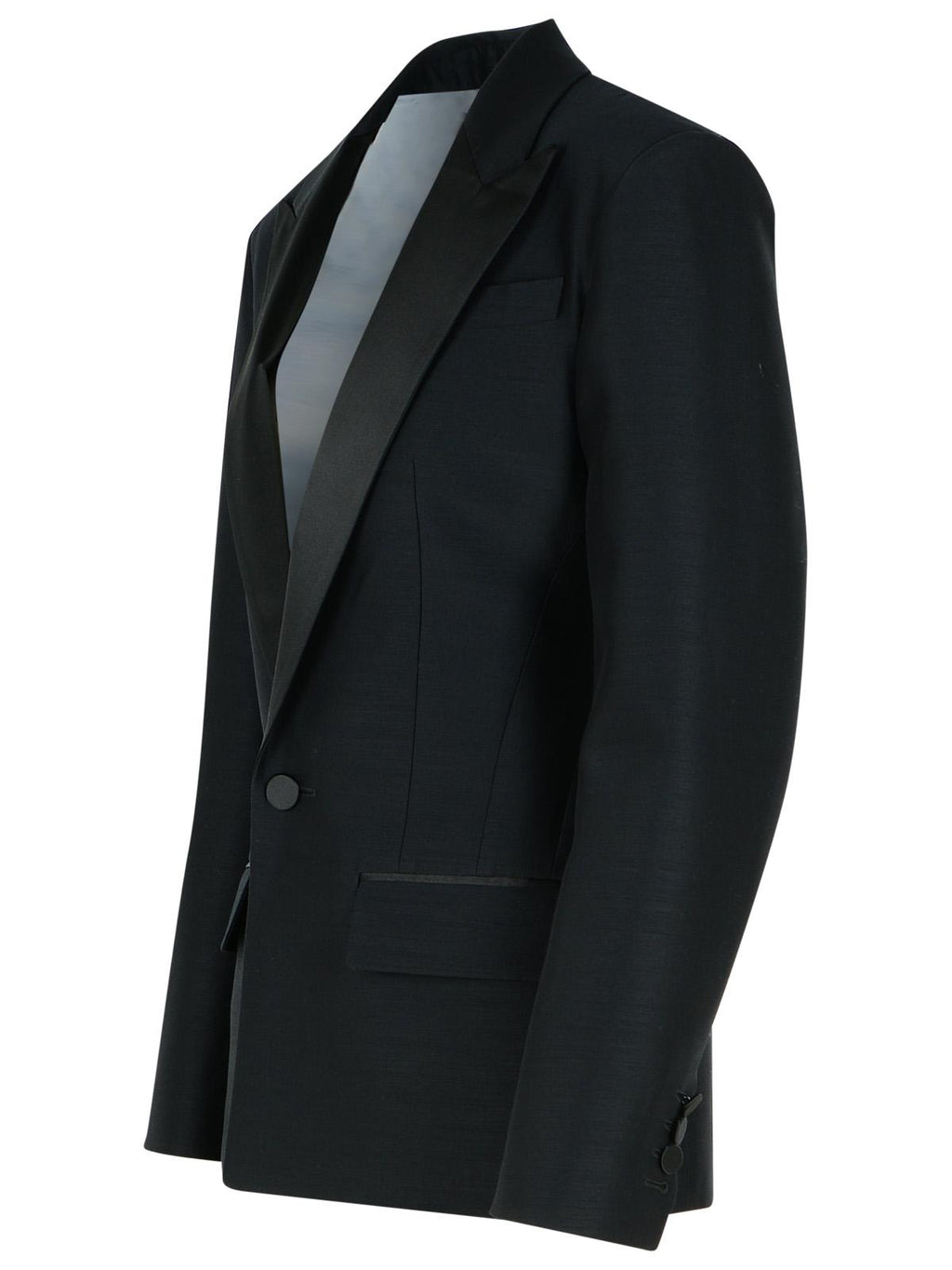 Dsquared2 'Dan' Black Virgin Wool Blend Blazer Women